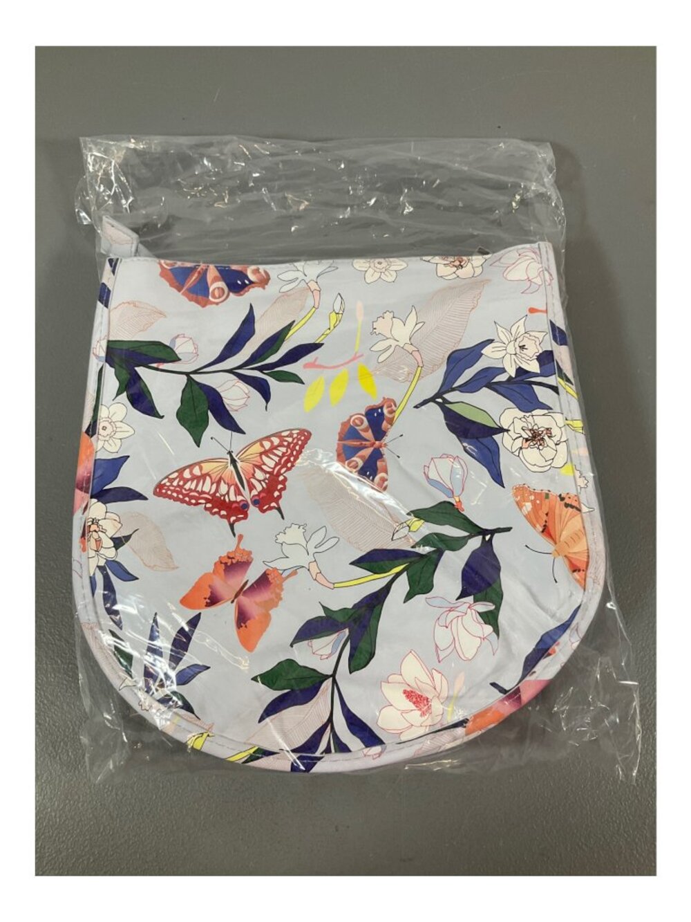 ahdorned Unisex Messenger Bag in Baby Blue with Floral & Butterfly Design, Inclu